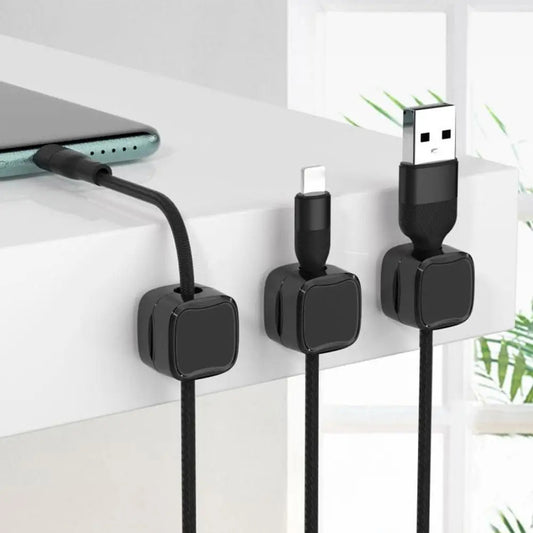 Magnetic Cable Clips Cable Smooth Adjustable Cord Holder Under