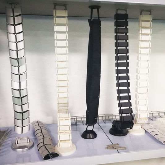 Line Pipe Snake Shape Tube Gray Office Desk Wire