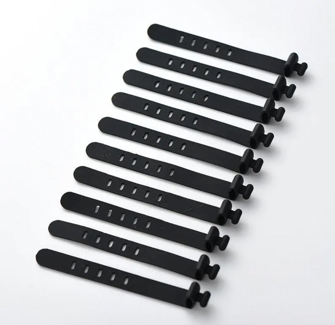 Portable Reusable Silicone Strap Cable Winder Tide Organizer Desktop